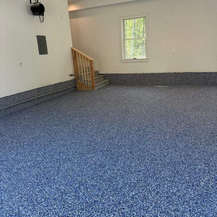 Campanella ICC after - Incredible Concrete Coatings Blue concrete floor coating