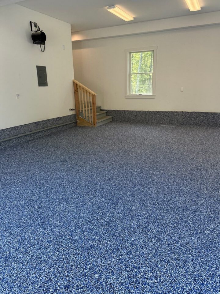 Campanella ICC after - Incredible Concrete Coatings Blue Concrete Floor Ideas