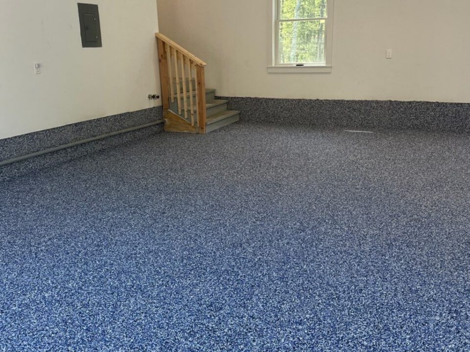 Campanella ICC after - Incredible Concrete Coatings Blue Concrete Floor Ideas