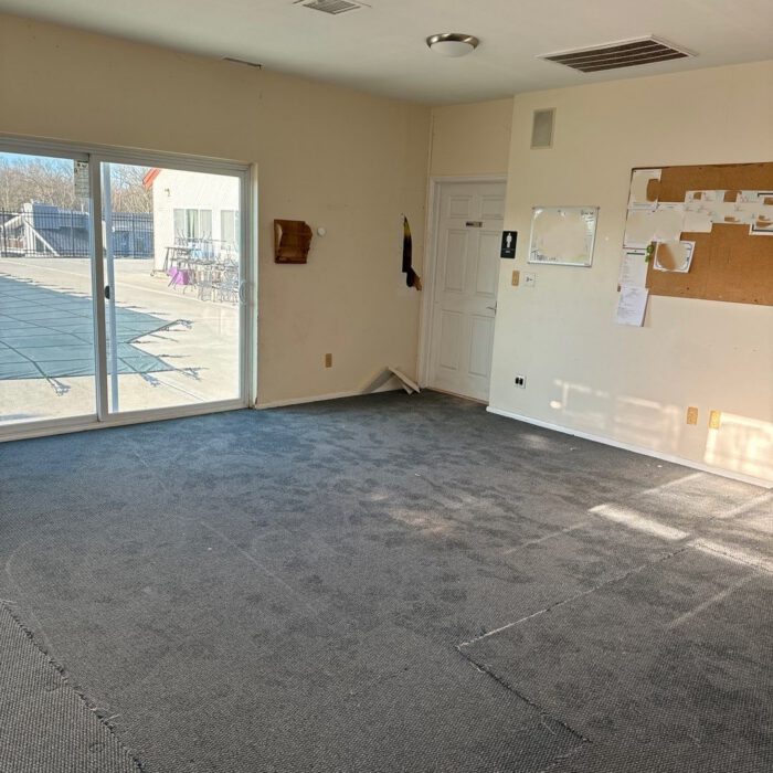 Cedar Crest ICC before 1 - Incredible Concrete Coatings Before office floor update