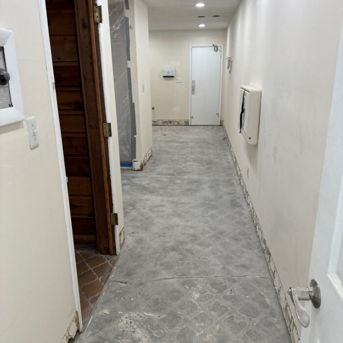 Cedar Crest ICC before 2 - Incredible Concrete Coatings Office Floor Before Update