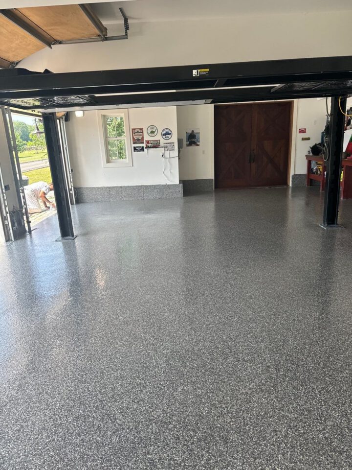 Cohen ICC after - Incredible Concrete Coatings Black Garage Floor Coating Ideas