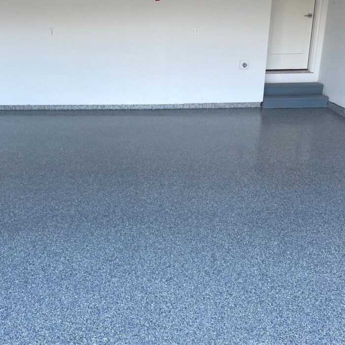 Michaelis ICC after - Incredible Concrete Coatings Blue Garage Floor Coating Ideas