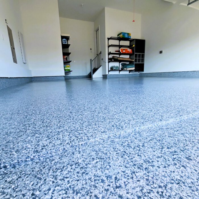 Blue & White Concrete Floor Ideas